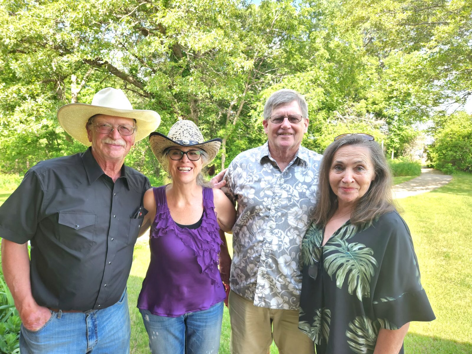 friends and family celebrating at raccoon ridge music hall
